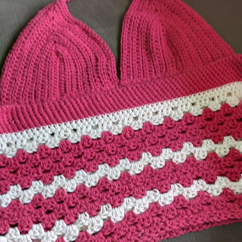 Handmade crochet tank top size large